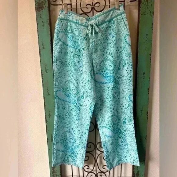 Paraphrase washable linen drawstring & elastic waist band. Side pockets 4 spring - Picture 7 of 7